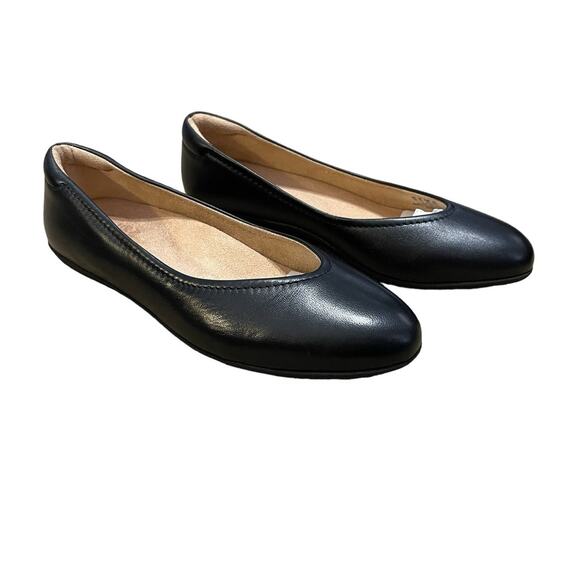 Naturalizer Size 8 NEW Vivienne Black Leather Comfort Cushion Ballet Flats NIB - Picture 4 of 10